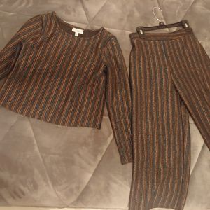 Girls retro style pant set